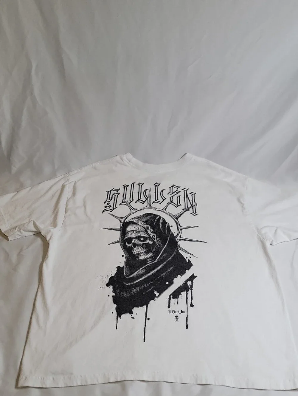 Sullen Art Mens White Short Sleeve Graphic Tee